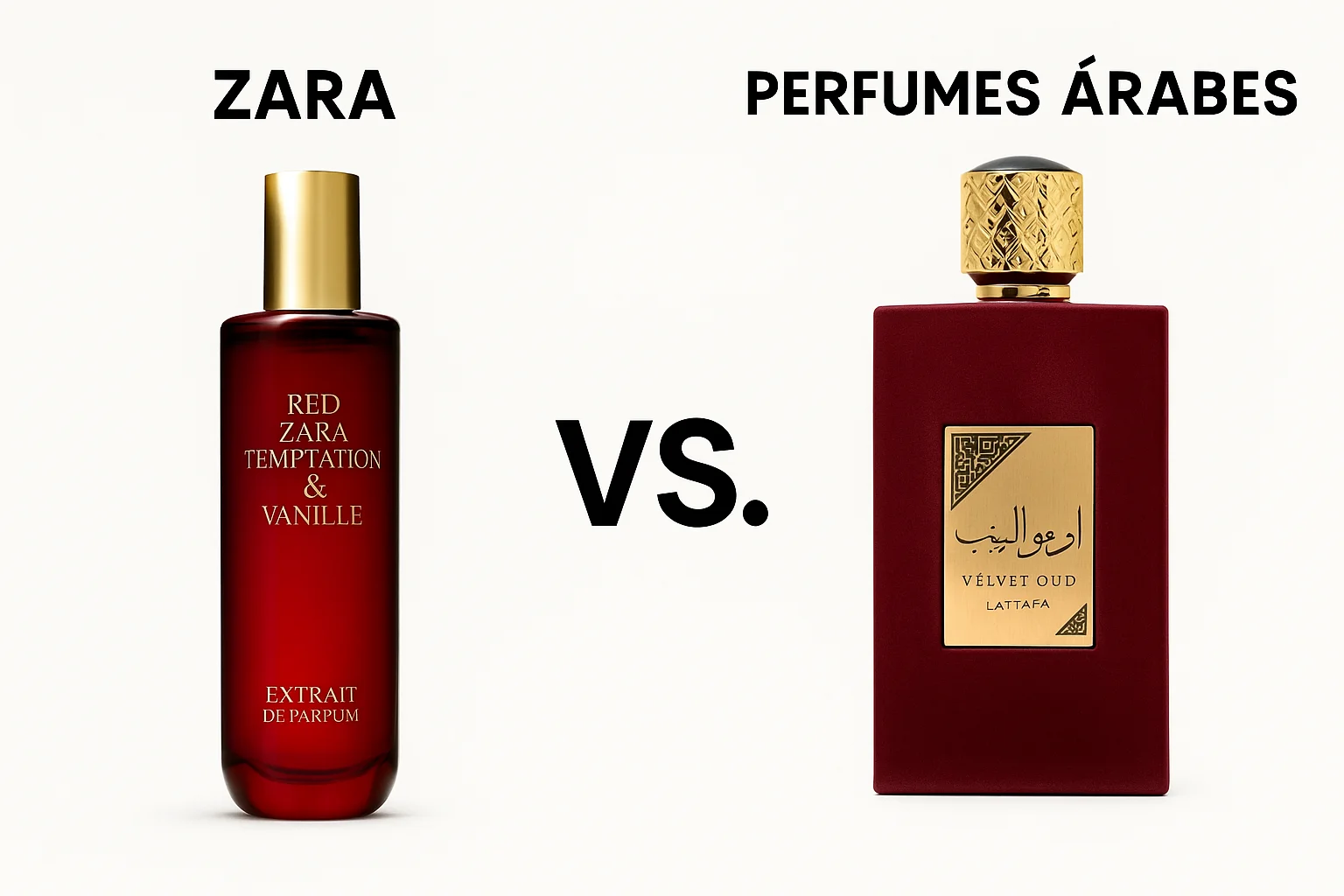 Perfumes árabes vs. Zara: diferencias, duración y precio